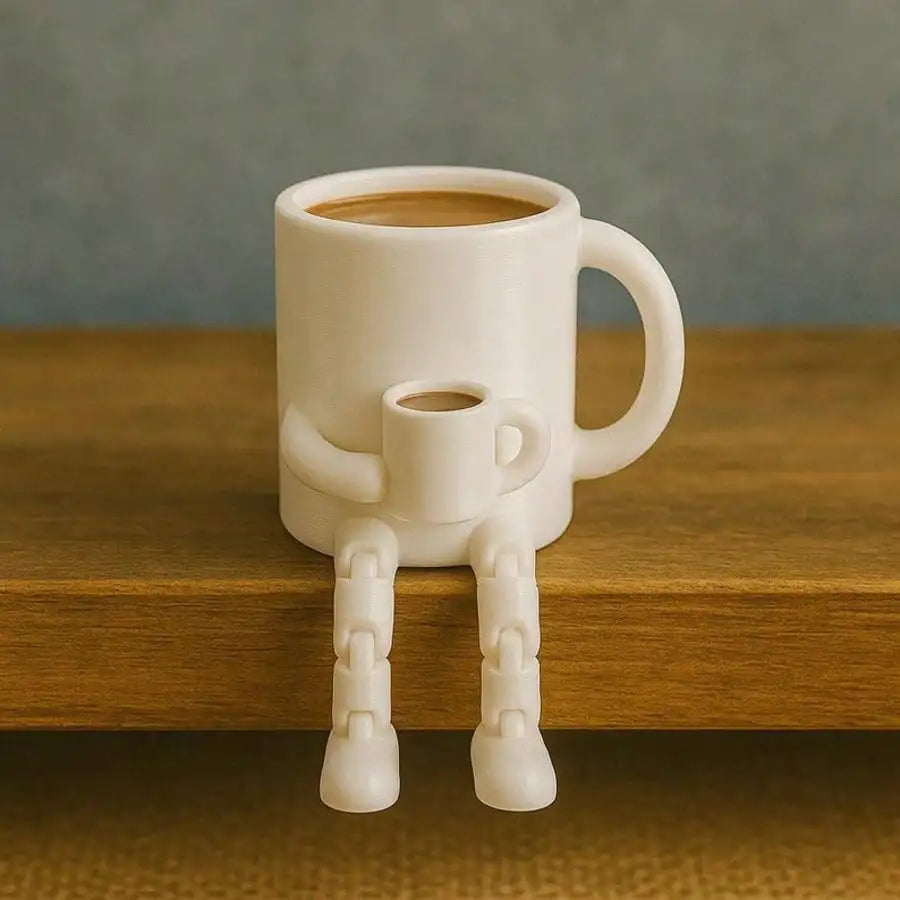 Coffee Bar Decor - Coffee Bean & Mug-Themed Accent for Coffee Lovers