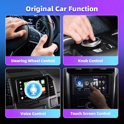 EKIY 2-in-1 AI Smart Box — Wireless CarPlay & Android Auto Adapter with Wired CarPlay for Car Intelligent Systems