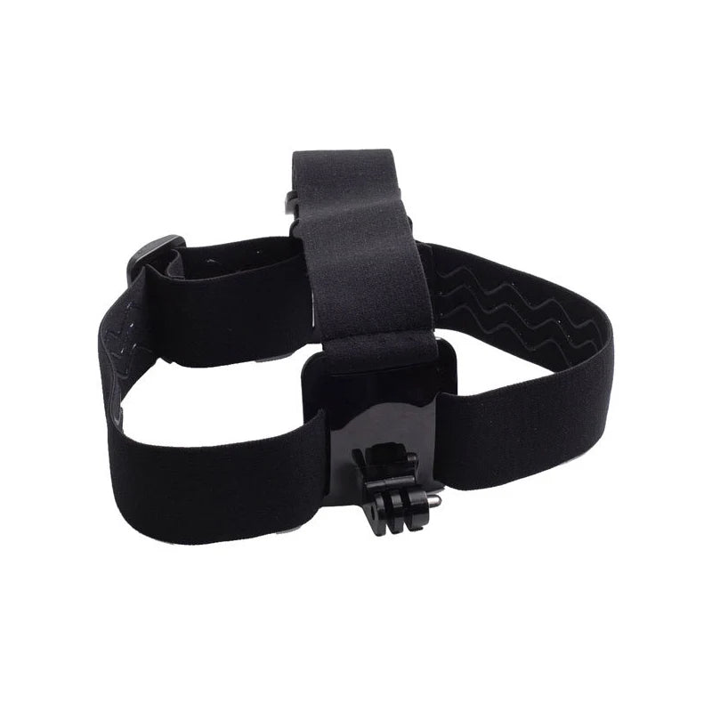 Action Camera Head Strap Mount - Adjustable Headband Holder for GoPro, SJCAM, AKASO, Insta360 and DJI Osmo Action Cameras