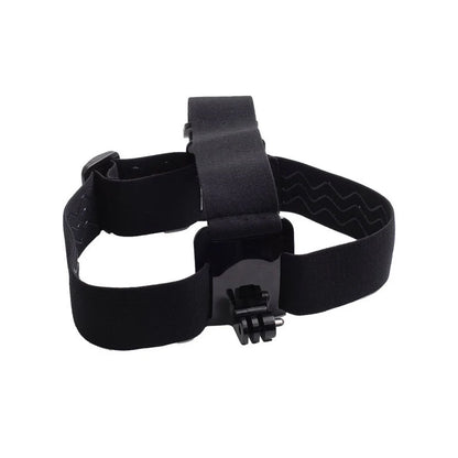 Action Camera Head Strap Mount - Adjustable Headband Holder for GoPro, SJCAM, AKASO, Insta360 and DJI Osmo Action Cameras