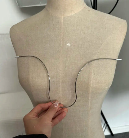 Stainless Steel Bra Underwire Shapers - 6-Piece Lingerie Making Supplies for Bras, Bustiers, and Corsets