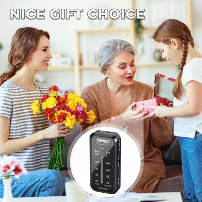 Mini Portable Walkman Radio - AM/FM Handheld Stereo Music Player with Headphones, AAA Battery Powered for Hiking & Walking