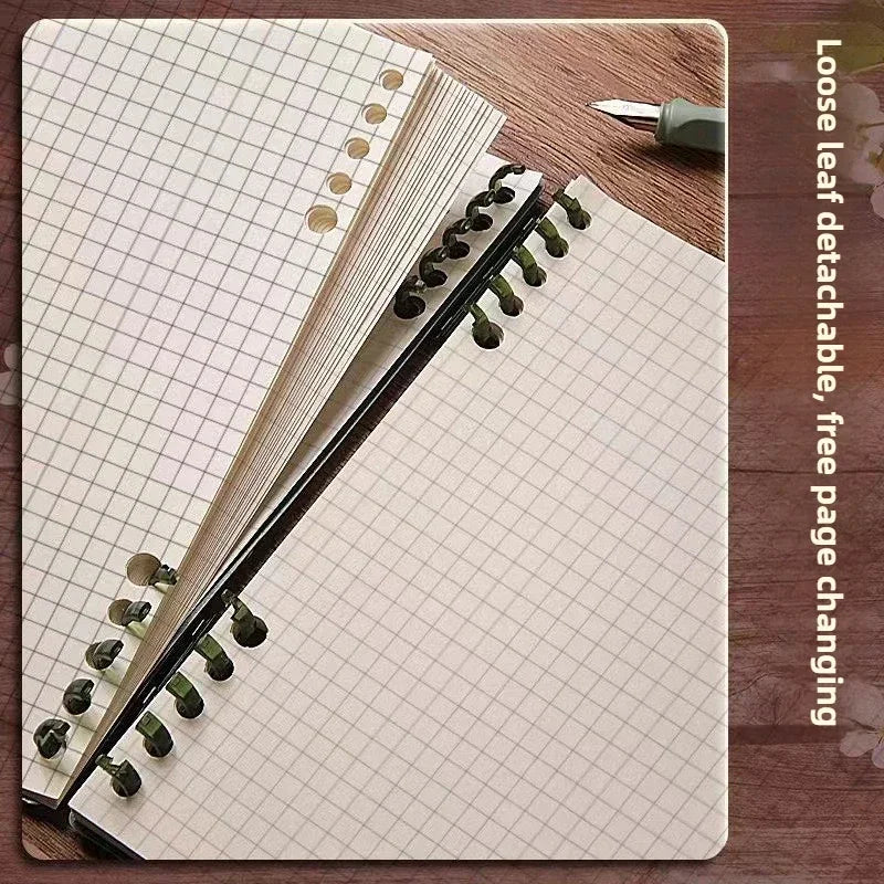 B5 Flip Notepad Grid Notebook – Sketchbook, Diary, Journal Writing Pads for Office & School Supplies