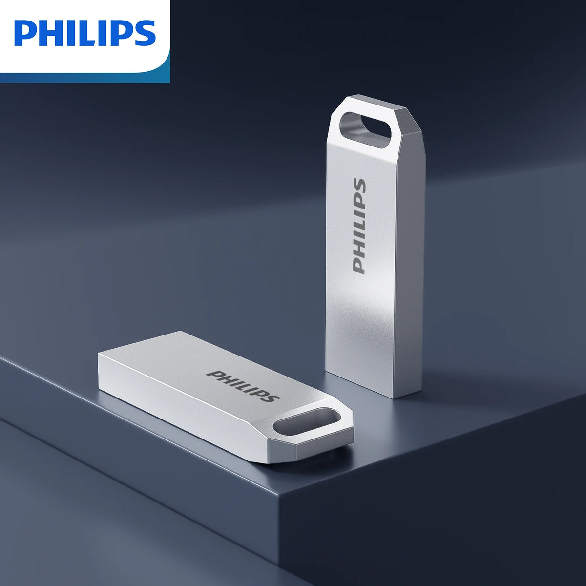 Philips USB 2.0 Flash Drive - 8GB 16GB 32GB 64GB 128GB Metal Portable External Storage Drive