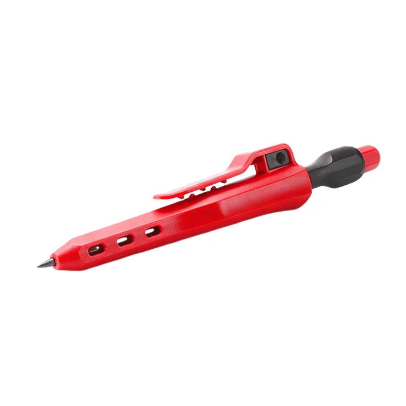 2.8mm Mechanical Carpenter Pencil - Deep-Hole Marker with Built-In Sharpener for Woodworking & Construction