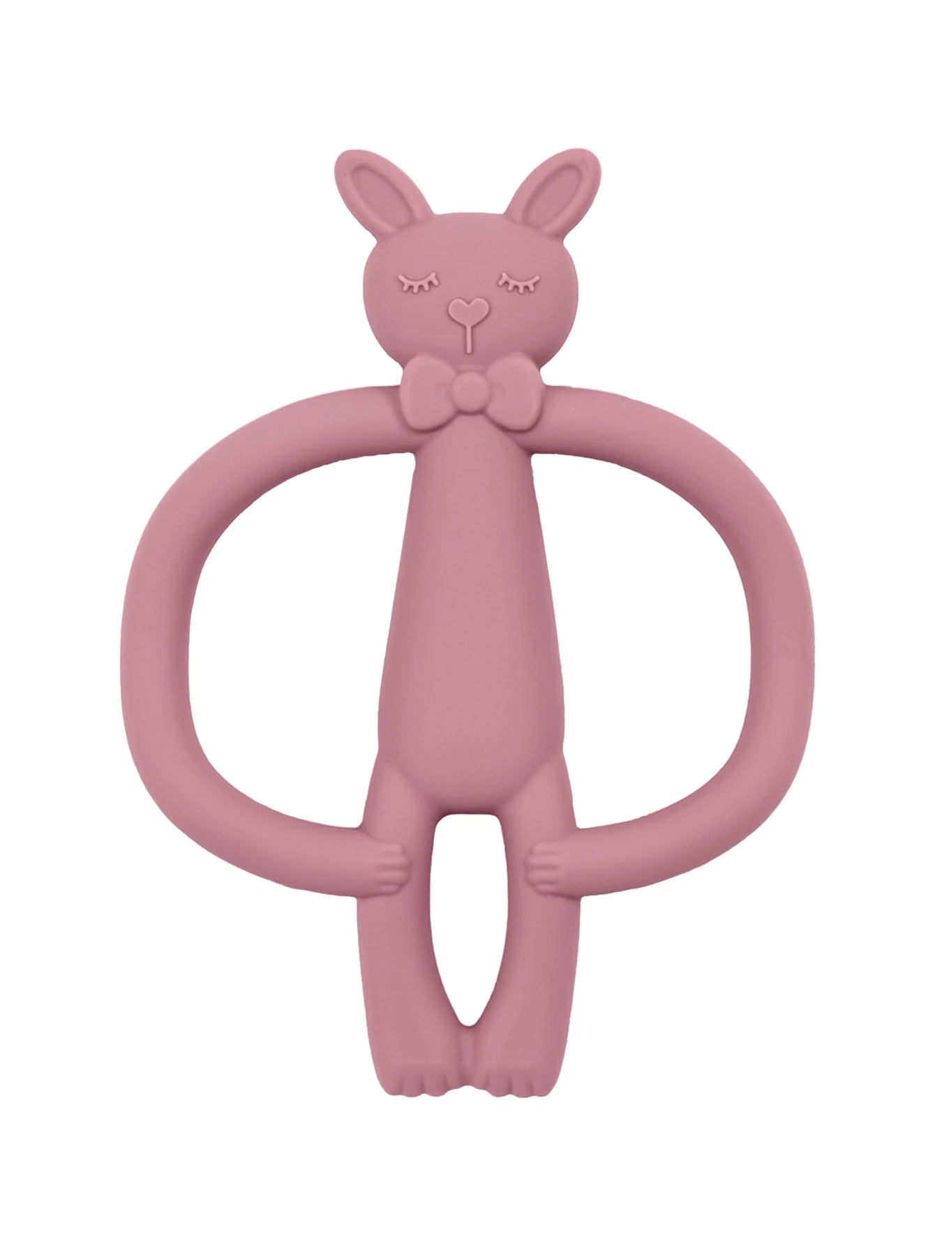 Silicone Baby Rabbit Teether Toy - Cartoon Nursing Chew Toy for Newborns Infants Teething Relief Gift