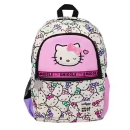 Sanrio Hello Kitty Cartoon School Bag — Cute Anime Backpack for Kids, Student Gift & Halloween Anime Merchandise
