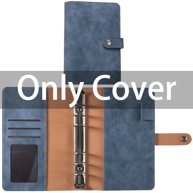 A6 PU Leather Budget Binder Set – Cash Envelopes System, Pockets, Money Organizer, Bill Saving Accessories