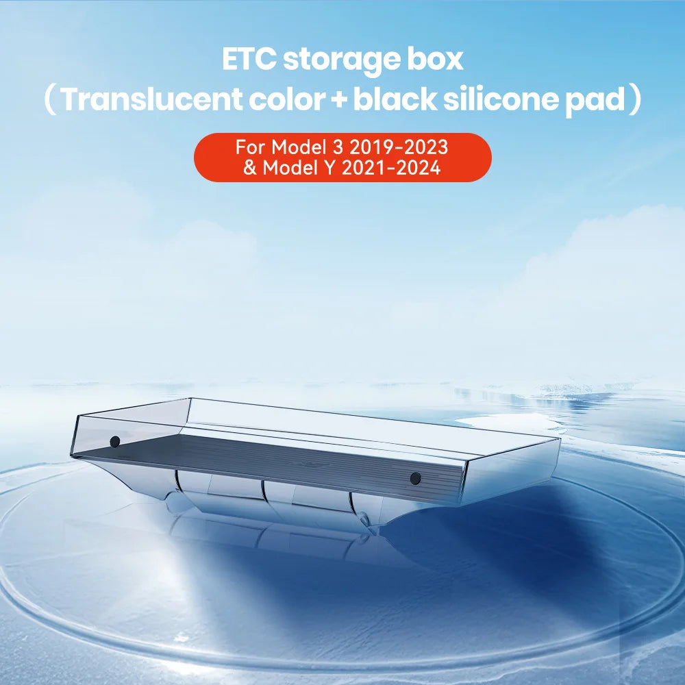 YZ Tesla Model 3/Y Highland Juniper Magnetic Under Screen Storage Box - Hidden Tray Organizer