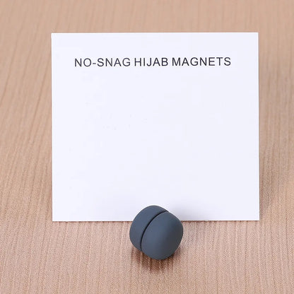 WLP Magnetic Hijab Clips - Solid Color Round Strong Magnet Pins for Silk Scarves Shawls Turban Accessories