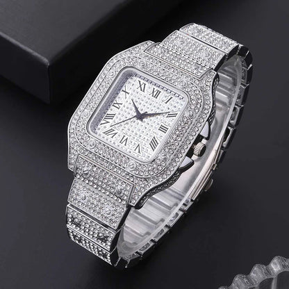 Luxury Silver Stainless Steel Quartz Watch for Men – Dainty Business Casual Wristwatch
