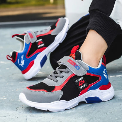 Four Seasons Kids Sports Shoes — Boys' Lightweight Running & Leisure Sneakers, Breathable Outdoor Casual Shoes