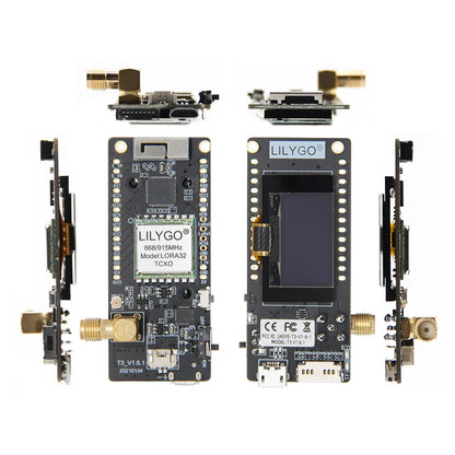 LILYGO® LoRa32 V2.1 ESP32 Development Board — SX1276/1278 Module 433MHz/868MHz/915MHz with 0.96" OLED, DIY WiFi & Bluetooth