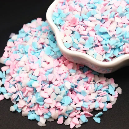 Boxi Polymer Clay Sprinkles - Star, Flower & Fruit Slice DIY Nail Art Accessories