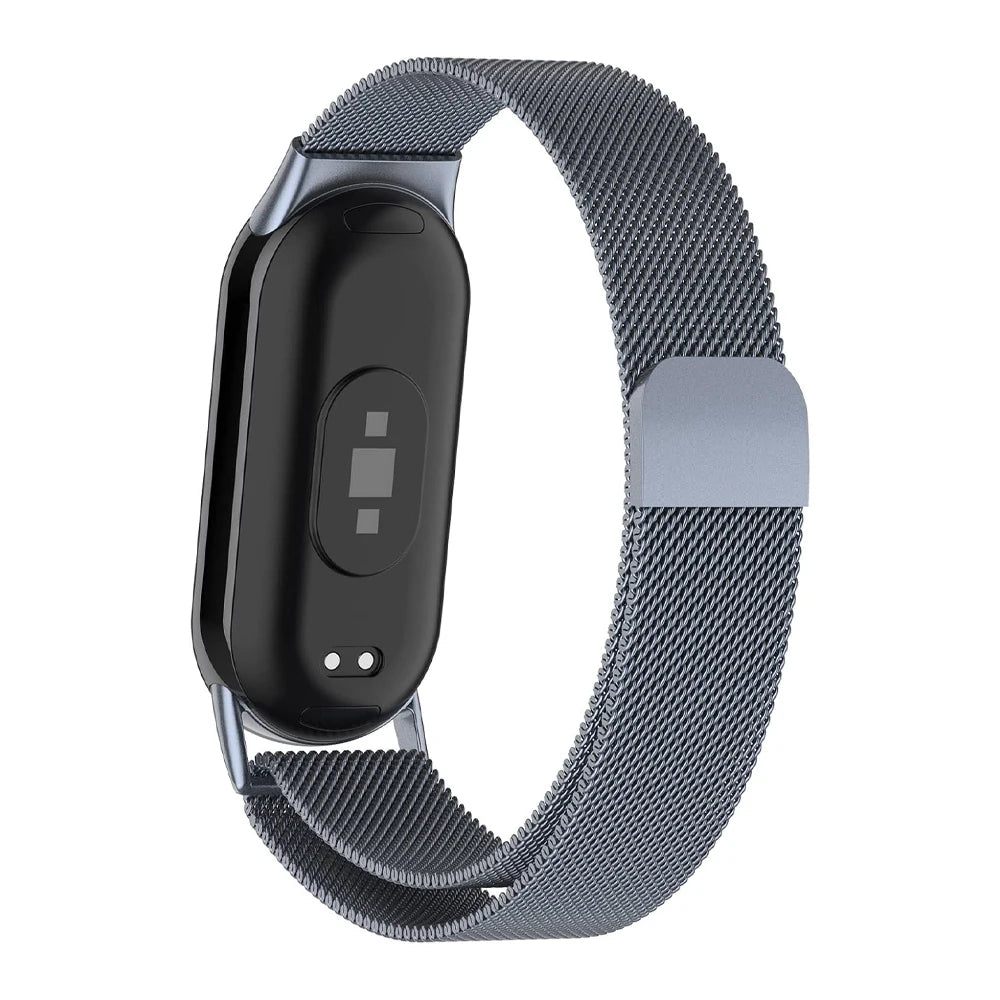Magnetic Stainless Steel Strap for Xiaomi Mi Band 8 9 – Loop Bracelet Belt Accessory