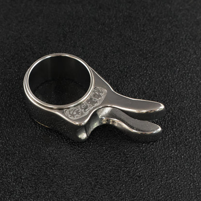Stainless Steel Slingshot Finger Ring - Bearing Design Dart Release Shooting Accessory