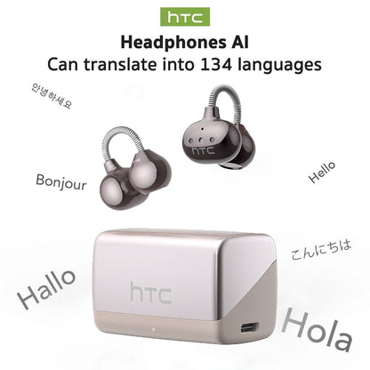 AI Translation Wireless Earbuds - Real-Time Language Translator with Surround Sound & Sport Comfort