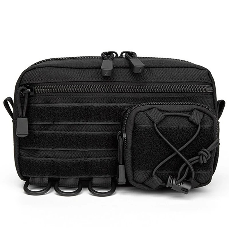1000D EDC Molle Organizer Pouch – Horizontal Utility Tool Bag, Outdoor Waist Pack for EMT, Hunting & Fanny Pack Use