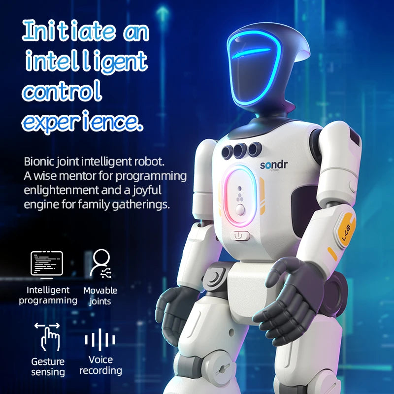 Smart RC Humanoid Robot - Gesture Sensing, Programmable Remote Control Toy