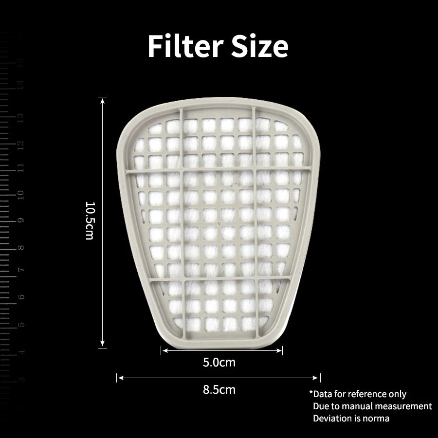 3M 6001 Gas Mask Filters – Dust & Organic Gas Cartridge for 6200, 7502, 6800 Industrial & Chemical Paint Respirators