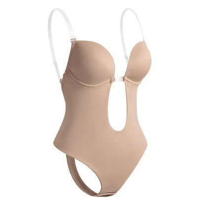 Women’s Full Body Shaper Bodysuit – Backless Thong, Invisible Tummy Control Shapewear for Slimming & Contour