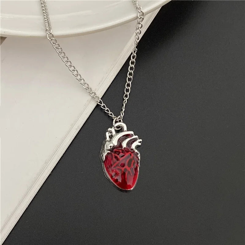 Punk Gothic Big Cross Pendant Necklace – Irregular Clavicle Chain Aesthetic Jewelry for Women & Men