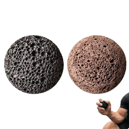 Natural Lava Stone Grip Ball - 5cm Porous Hand Trainer for Grip Strength, Climbers, and Weightlifters