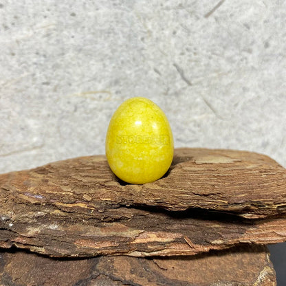 EG1-7 Mini Natural Stone Egg - Polished Meditation Fidget Stone for Stress Relief, Desk Decor, and Gifts