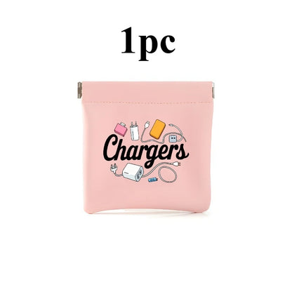 Charger and Cable Organizer Pouch - Durable Travel Storage Bag for Data Cables, USB Drives, Power Banks, and Phones