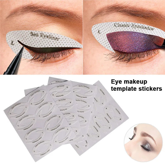 Eyebrow & Eyeshadow Makeup Stencil Set - Eye Makeup Template Tools for Eyeliner Shaping and Styling Guide