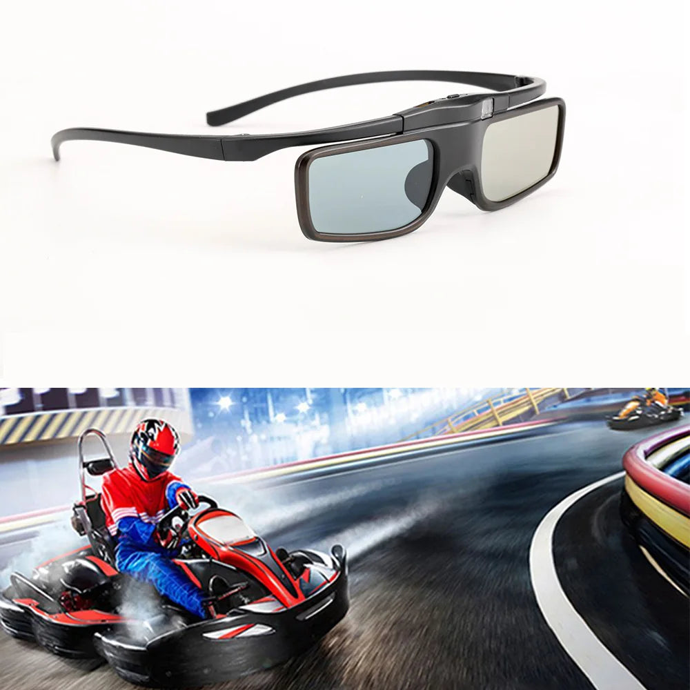 Active Shutter 3D Glasses — Rechargeable Bluetooth RF for Epson TW5700/5400/5600/930 & Sony, Samsung 3D TVs
