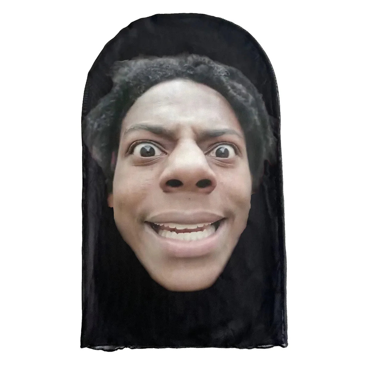 3D Printed Realistic Face Mask - Stretch Mesh Full Head Cosplay Balaclava for Role Play & Hip Hop Costume