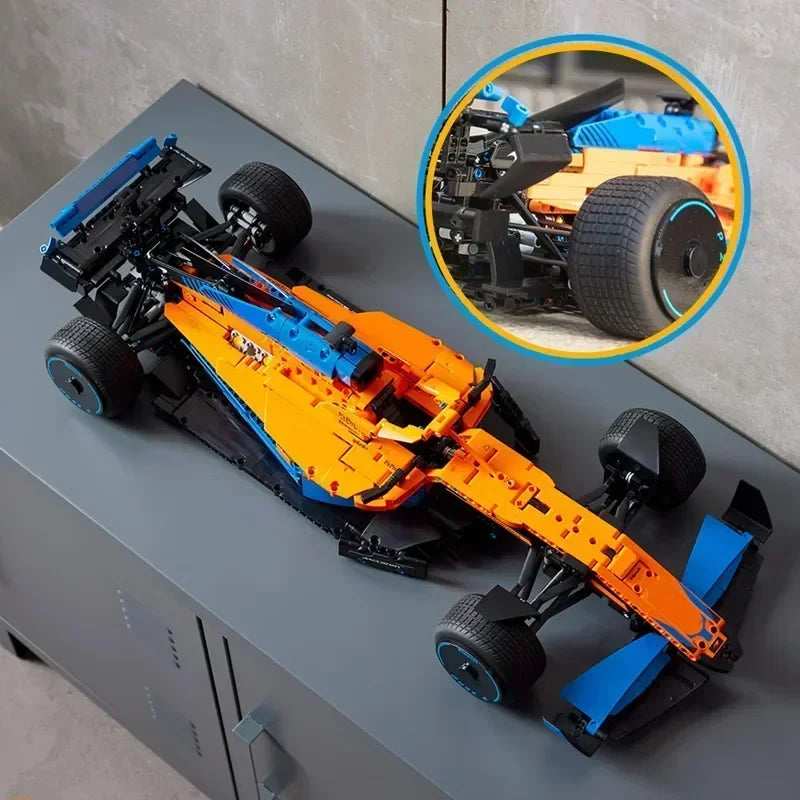 F1 Technical W14 Formula 1:8 Racing Car – 1432PCS City Speed Building Blocks, Compatible with 42141, Sports Vehicle Model Assembly Toy