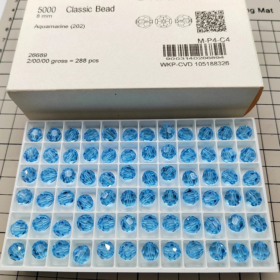 Austrian Crystal Round Beads - 5000pcs Genuine Rhinestone Beads for DIY Bracelet Jewelry Making