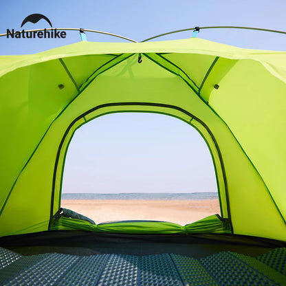 Naturehike 2024 New Camping Tent – Ultralight 2-Person Outdoor Tent, Large Space, Mosquito-Repellent, Quick Set for Beach & Hiking