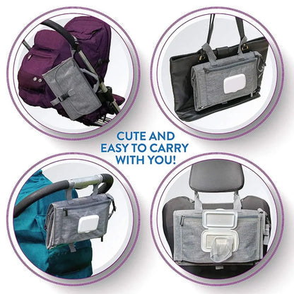 Portable Baby Diaper Changing Pad – Waterproof Travel Station with Pockets | Ideal Baby Gift