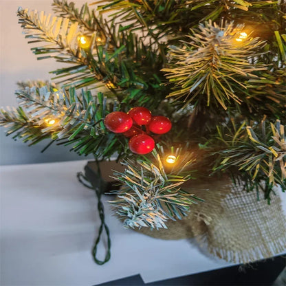 Mini Christmas Tree 45/60cm – PVC Tabletop Decorations for Family Christmas & Holiday Parties