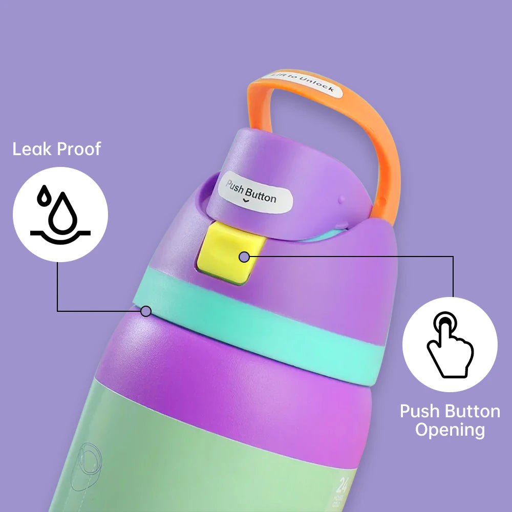 32oz Vacuum Insulated Stainless Steel Water Bottle with Straw – Thermal Cup for Outdoor Sports, Camping & Hiking
