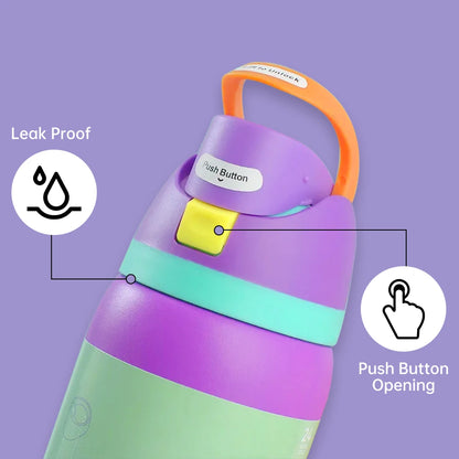 32oz Vacuum Insulated Stainless Steel Water Bottle with Straw – Thermal Cup for Outdoor Sports, Camping & Hiking