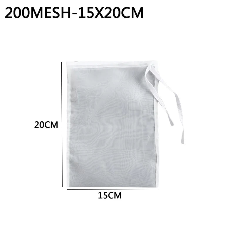 Nylon Filter Bags - Reusable Food Strainer Net for Tea, Milk, Cheese & Kitchen Use