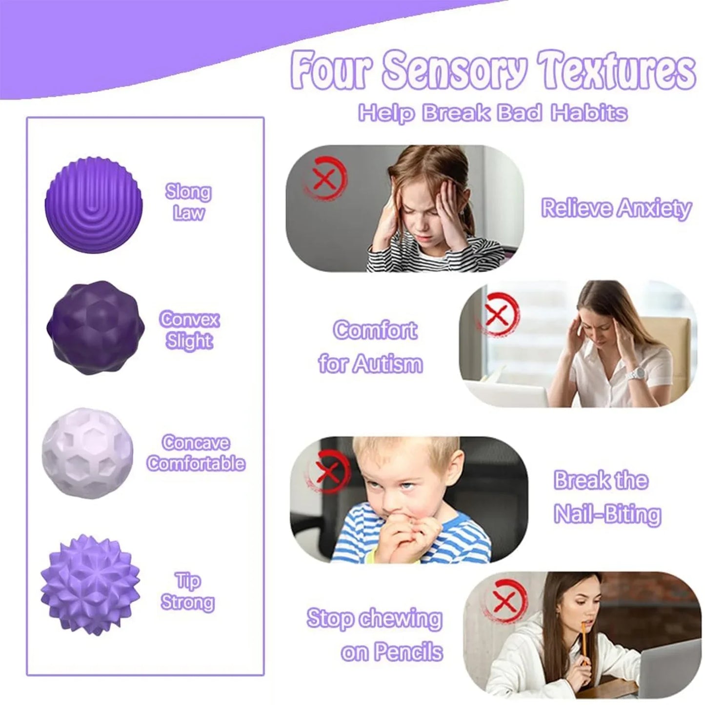 Silicone Magnetic Sensory Fidget Balls – Anxiety Relief Worry Stress Toys for Autism, Kids & Adults Calming Sensory Toy