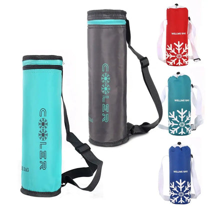 Waterproof Insulated Bottle Cover Bag - Collapsible Thermal Cooler Sleeve for Outdoor Sports & Travel