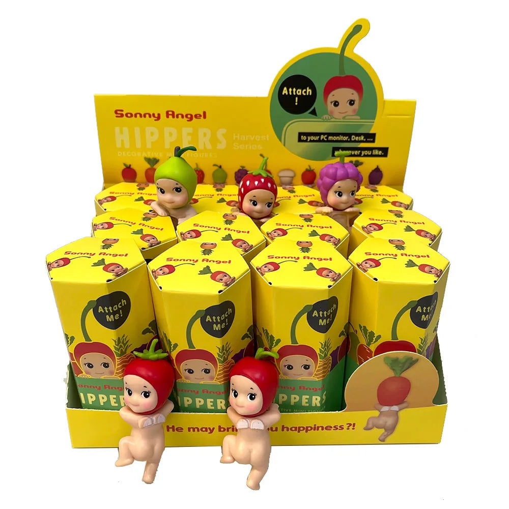 2025 Angel Blind Box – 20th Anniversary Harvest Series Fruit & Vegetable Anime Figures, Kids’ Gift Ornaments