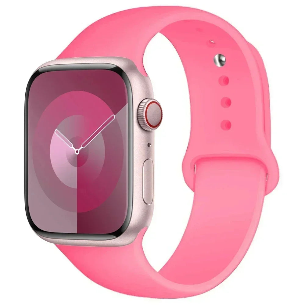 Silicone Sport Band for Apple Watch — Fits Ultra 2/3 & Series 11–SE (40–49mm)