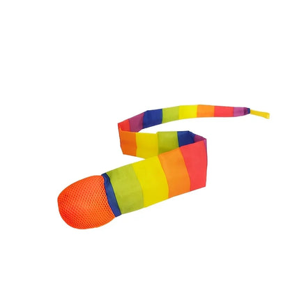 Rainbow Comet Ball - Soft Tail Indoor & Outdoor Throwing and Coordination Training Toy