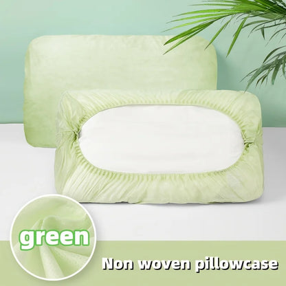 4PCS Soft Disposable Travel Pillowcases - Portable Hand Washable Pillow Covers for Hotel, Camping & Outdoor Use