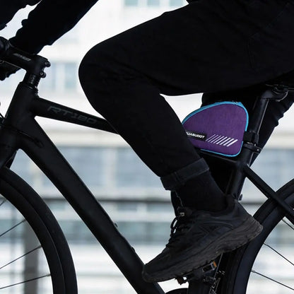 Waterproof Bicycle Triangle Bag - 0.4L Reflective Frame Bag for Easy Cycling Storage