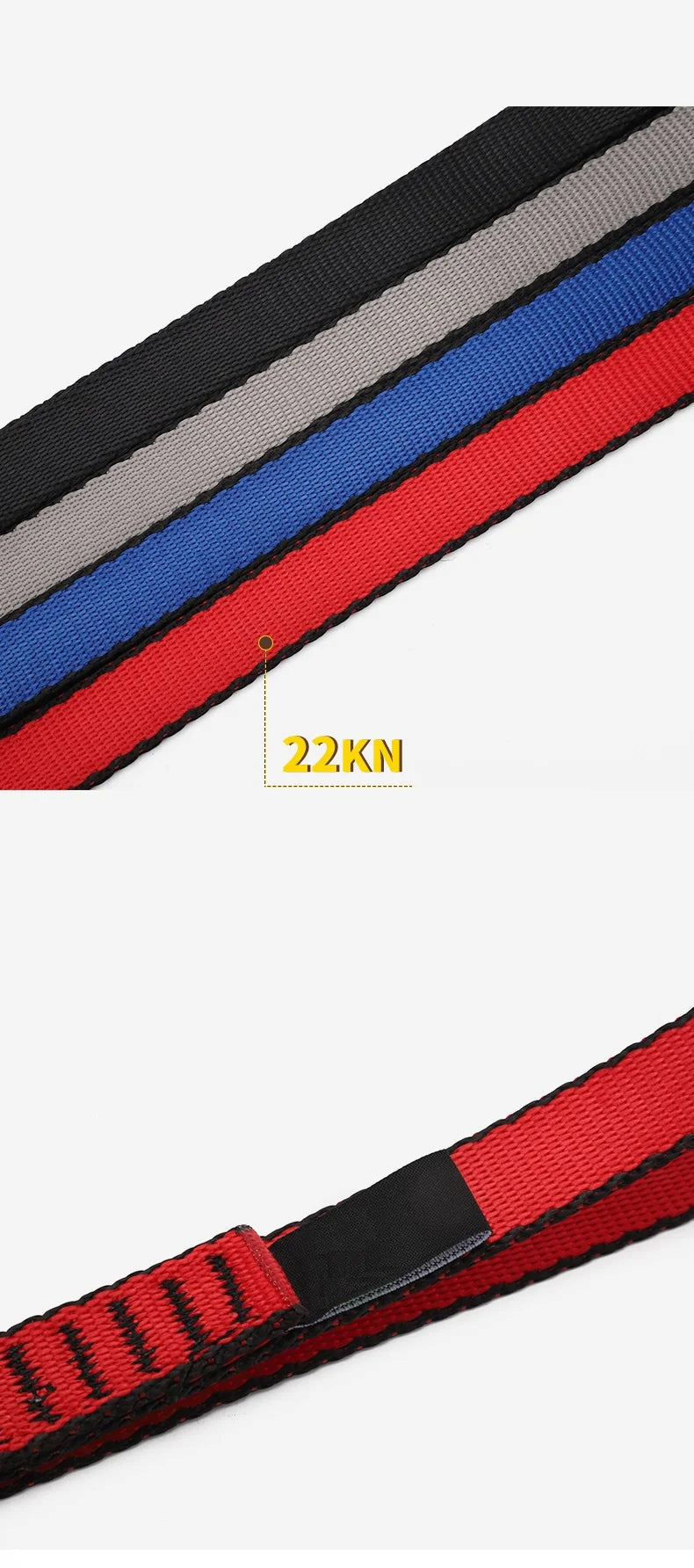 22kN Rock Climbing Sling Belt – High Strength Polyester Protective Belt for Professional Outdoor Equipment