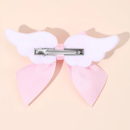 Angel Wings Bow Hair Clips - 2PCS Cute Fluffy Magical Girl Hair Accessories