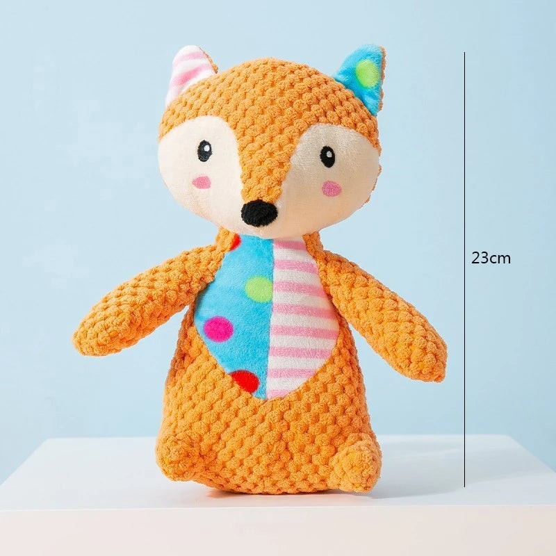 Pet Plush Puzzle Toy – Interactive Squeaky Chew Toy for Cats & Dogs, Bite-Resistant Teeth Cleaning Animal Toy, Pet Supplies